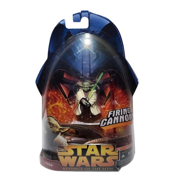 Star Wars Yoda Revenge Of The Sith Firing Canon Action Figure 2005 New Sealed - Picture 1 of 8